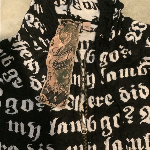 🎁L.A.M.B. NWT Gwen Stefani cashmere hoodie lamb - Picture 6 of 13